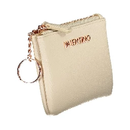 Beige Polyethylene Women Wallet
