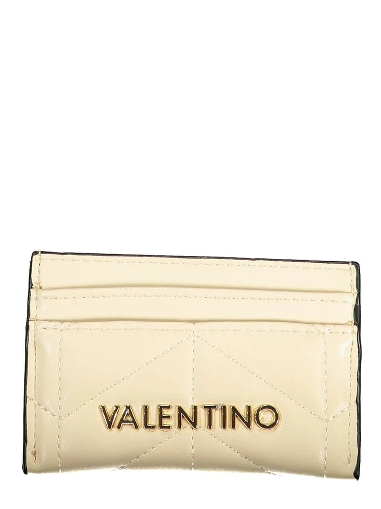 Beige Polyurethane Women Wallet