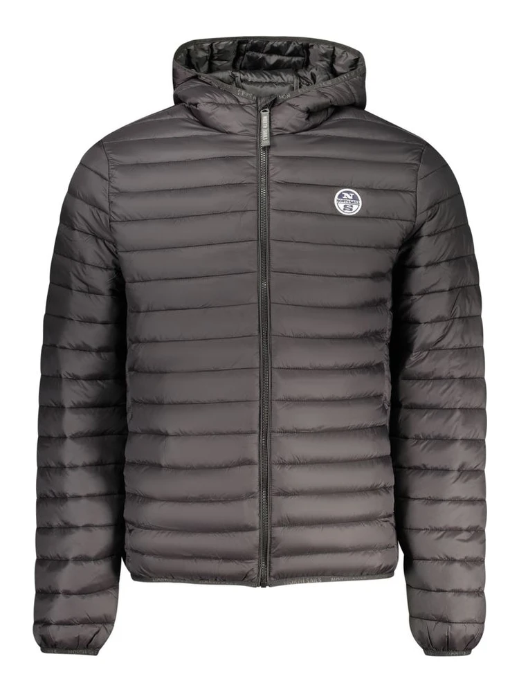 Nero Poliammide Uomo Giaccone