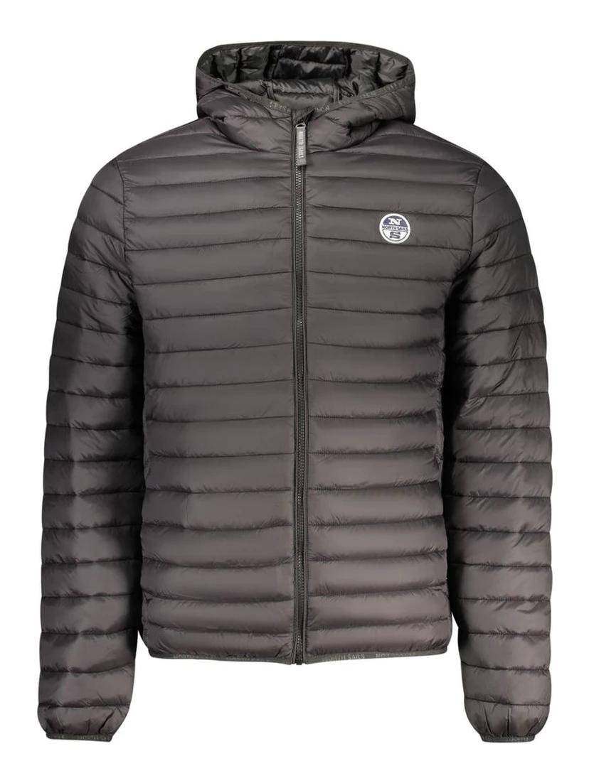 Nero Poliammide Uomo Giaccone