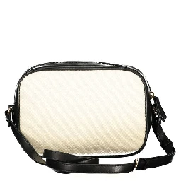 Beige Cotton Women Shoulder Bag