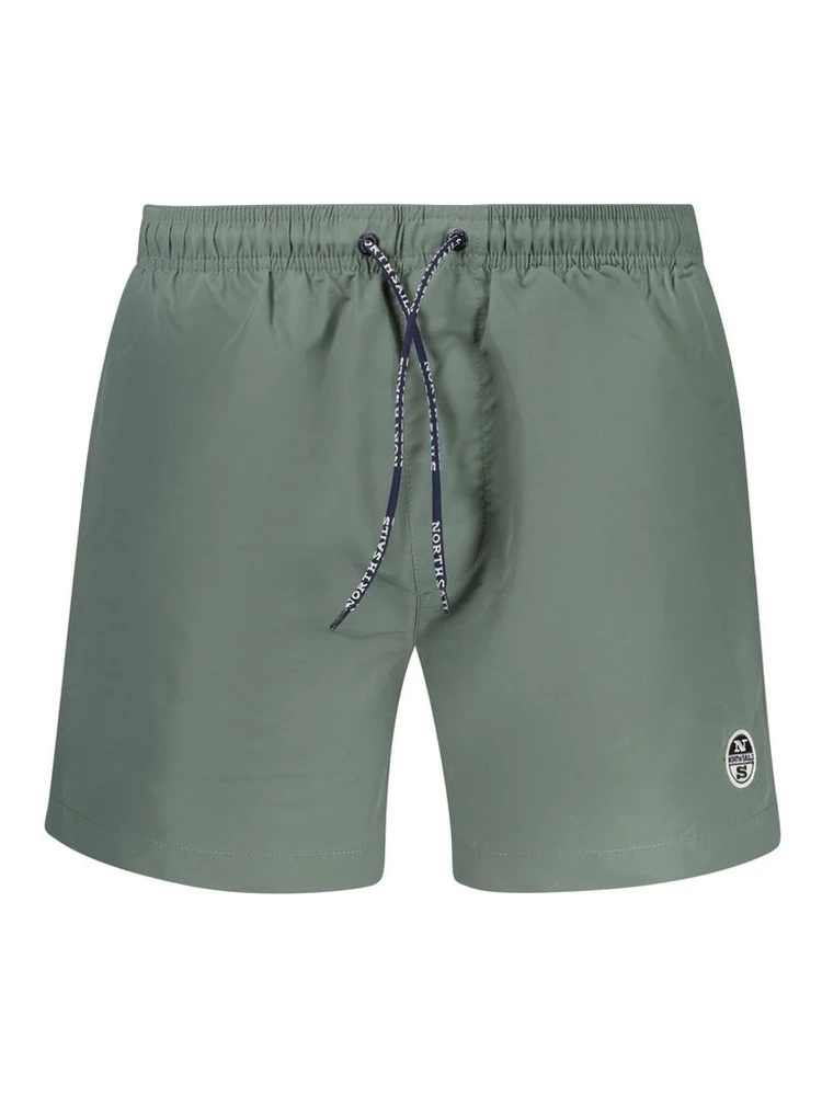 Green Polyester Shorts