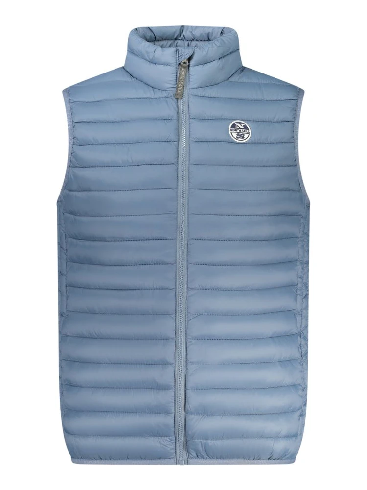 Blu Poliestere Men Jacket