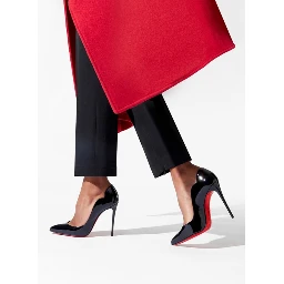 Black Patent Leather Hot Chick Pumps 100