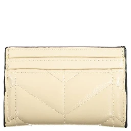 Beige Polyurethane Women Wallet