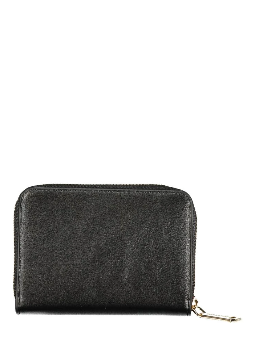 Black Polyurethane Women Wallet