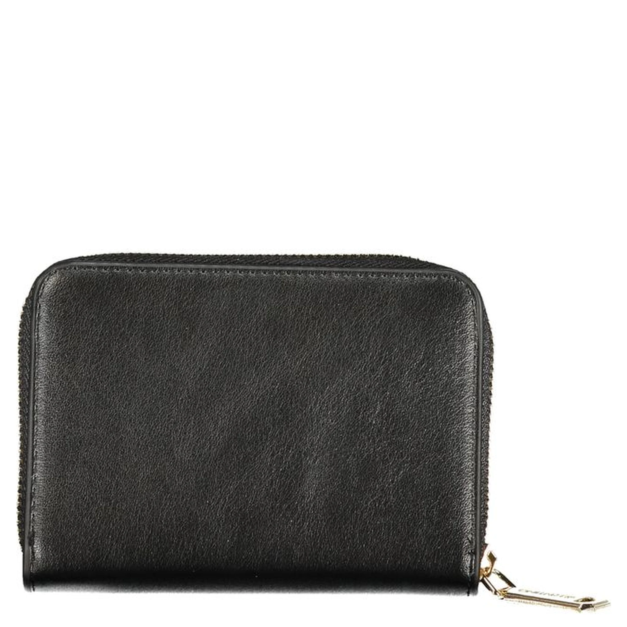 Black Polyurethane Women Wallet