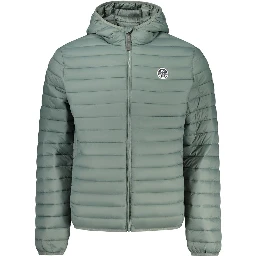 Verde Poliestere Men Jacket