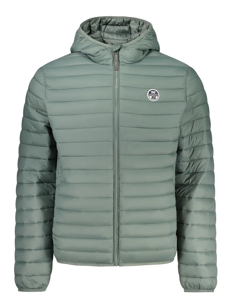 Verde Poliestere Men Jacket