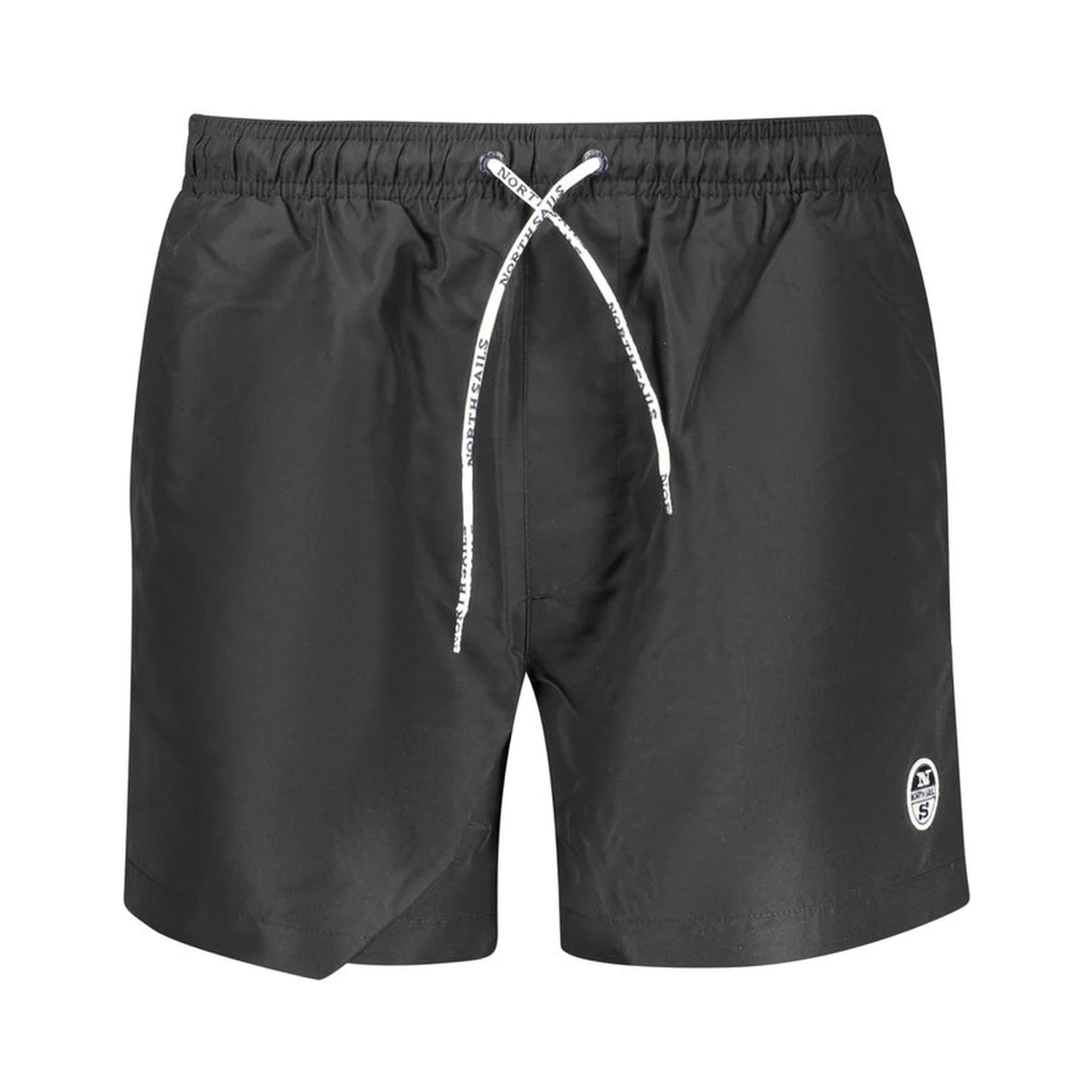Black Polyester Men's Swim Boxer