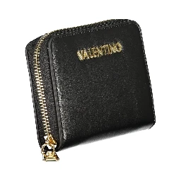 Black Polyurethane Women Wallet