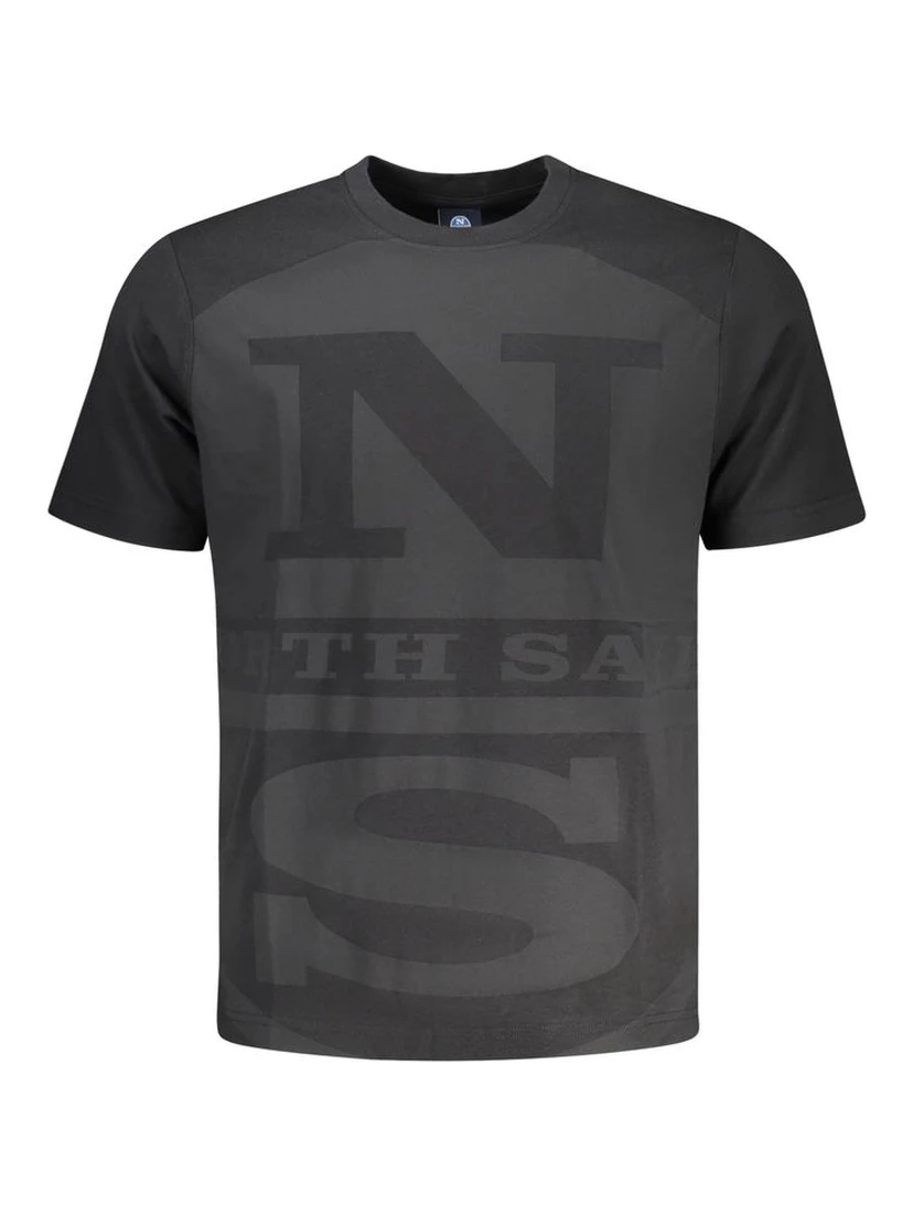 Black Cotton Men's T-Shirt