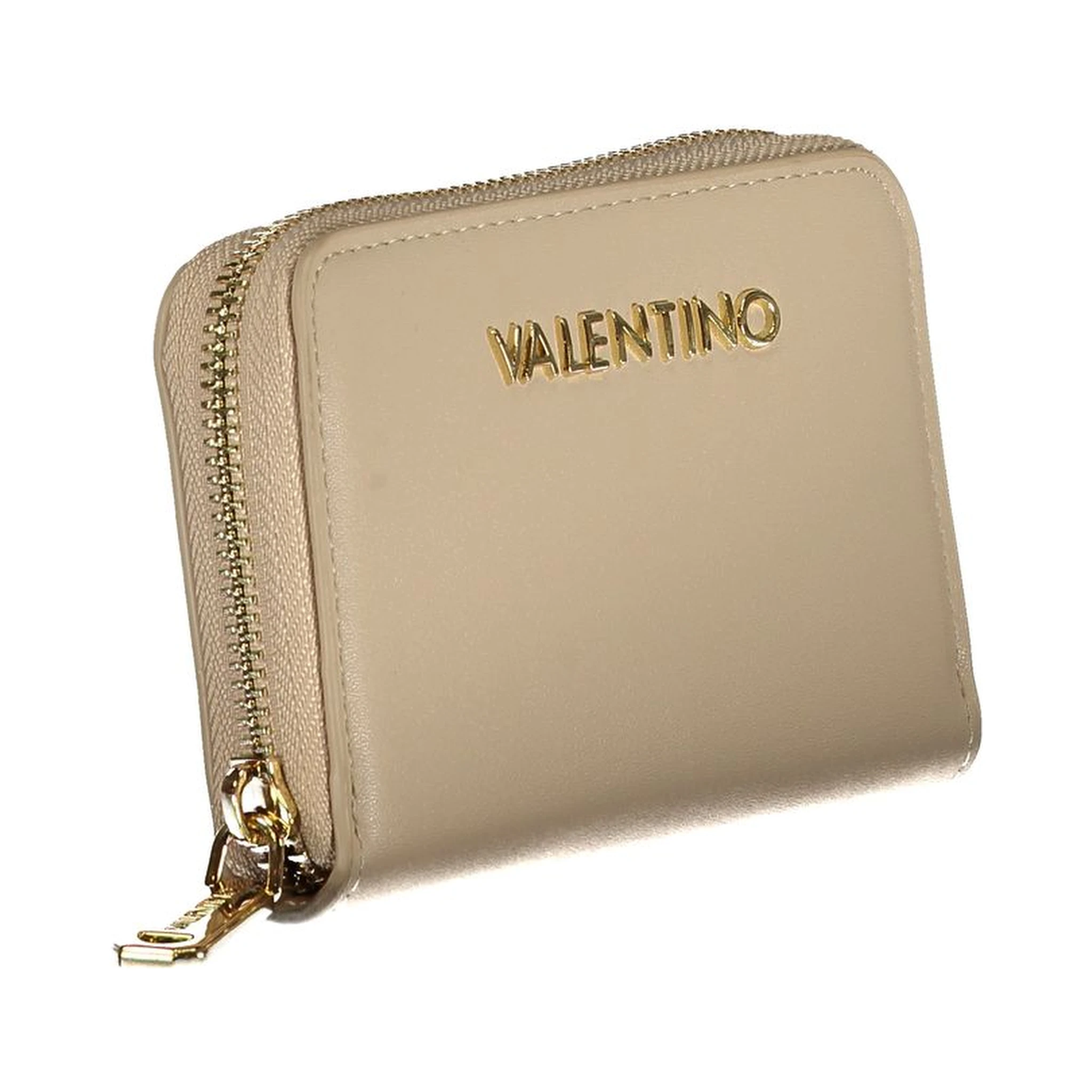 Beige Polyurethane Women Wallet