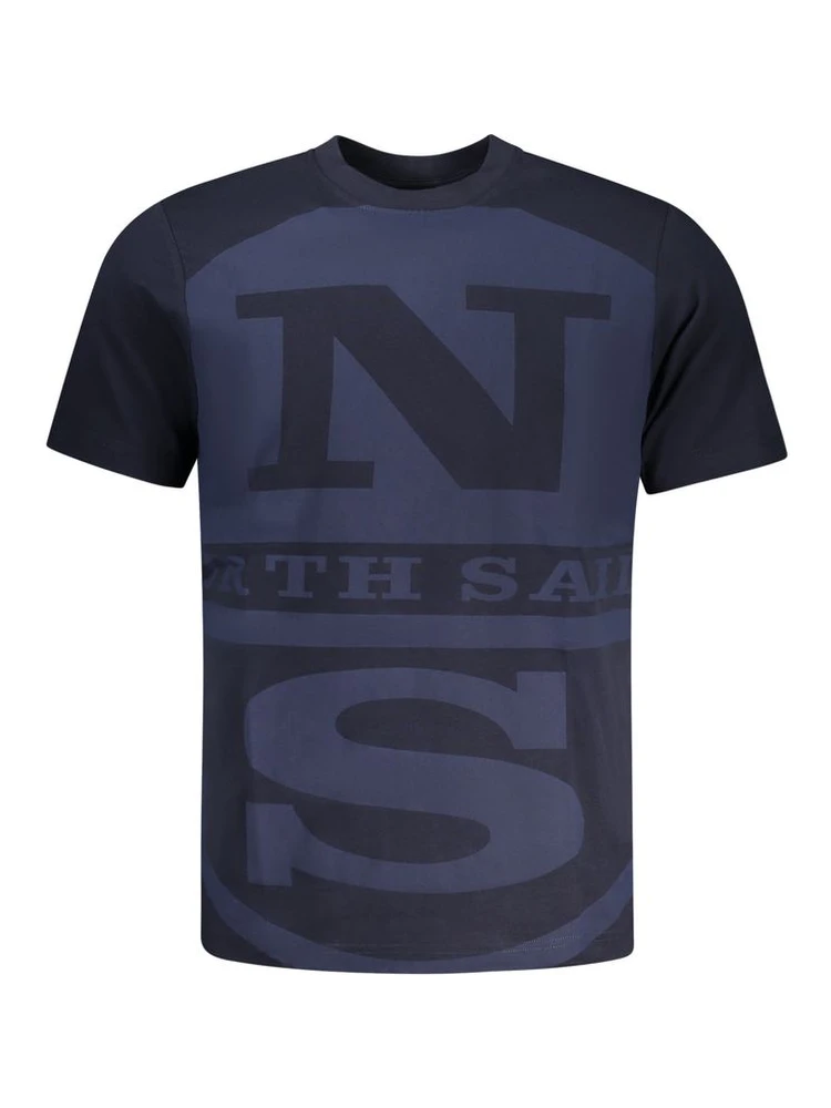 Blu Cotton Men T-Shirt