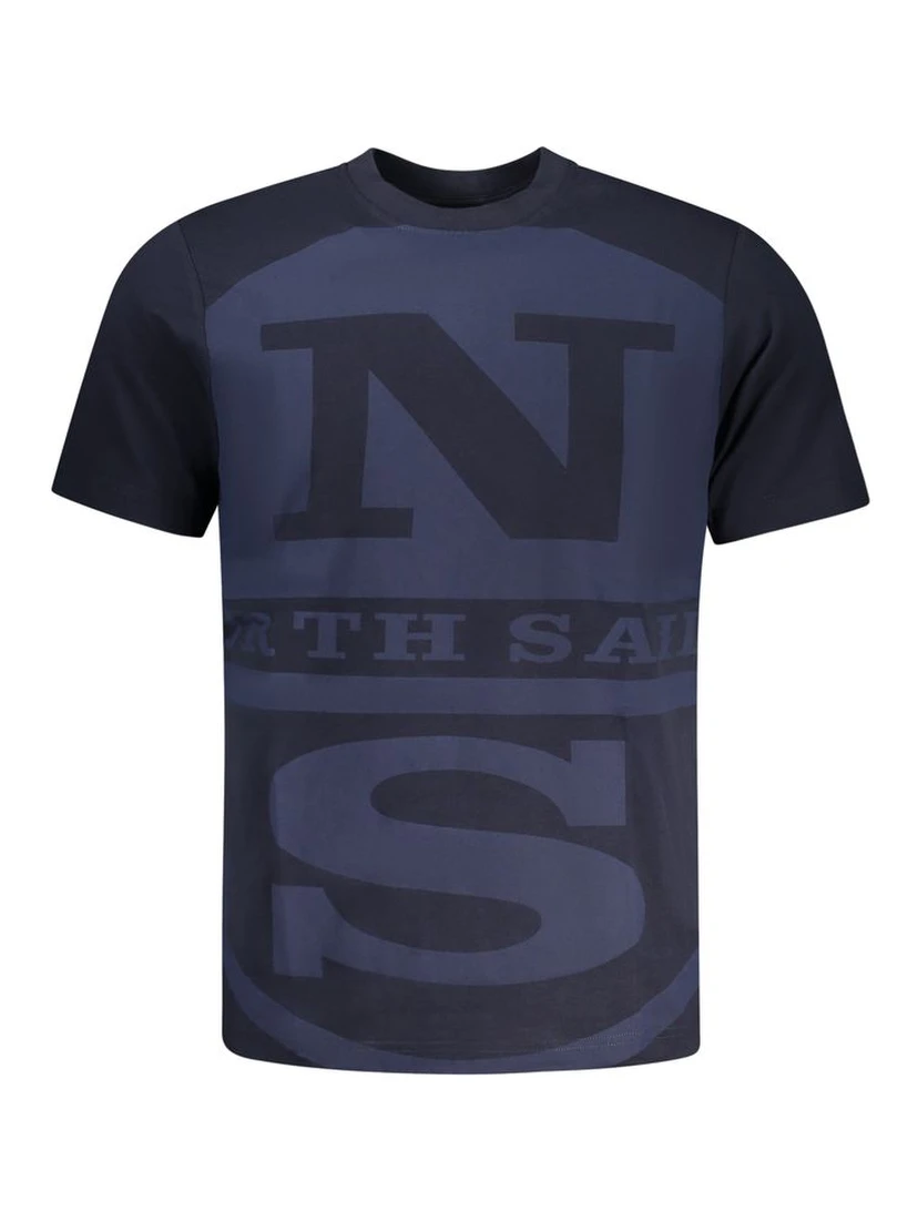 Blu Cotton Men T-Shirt