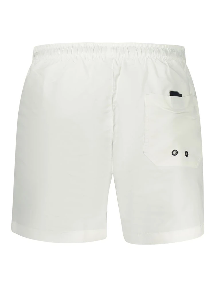 White Polyester Men's Swim Boxer alternative