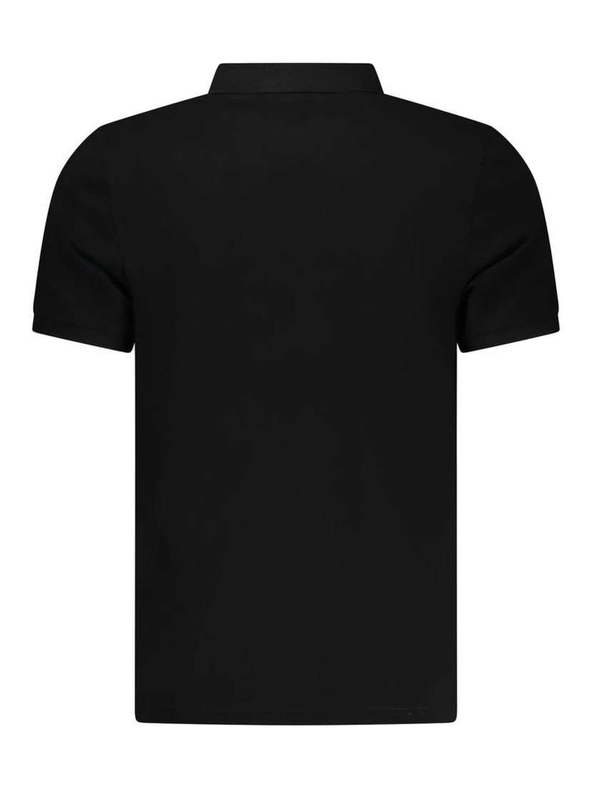 Black Cotton Mens Polo Shirt