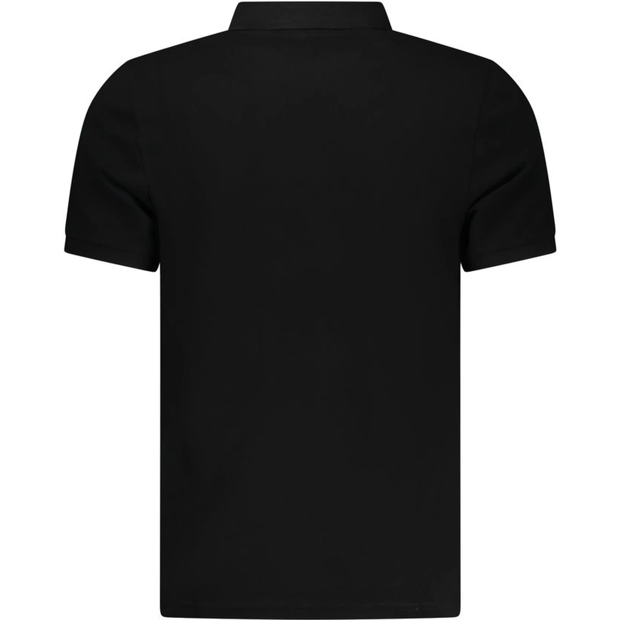 Black Cotton Mens Polo Shirt