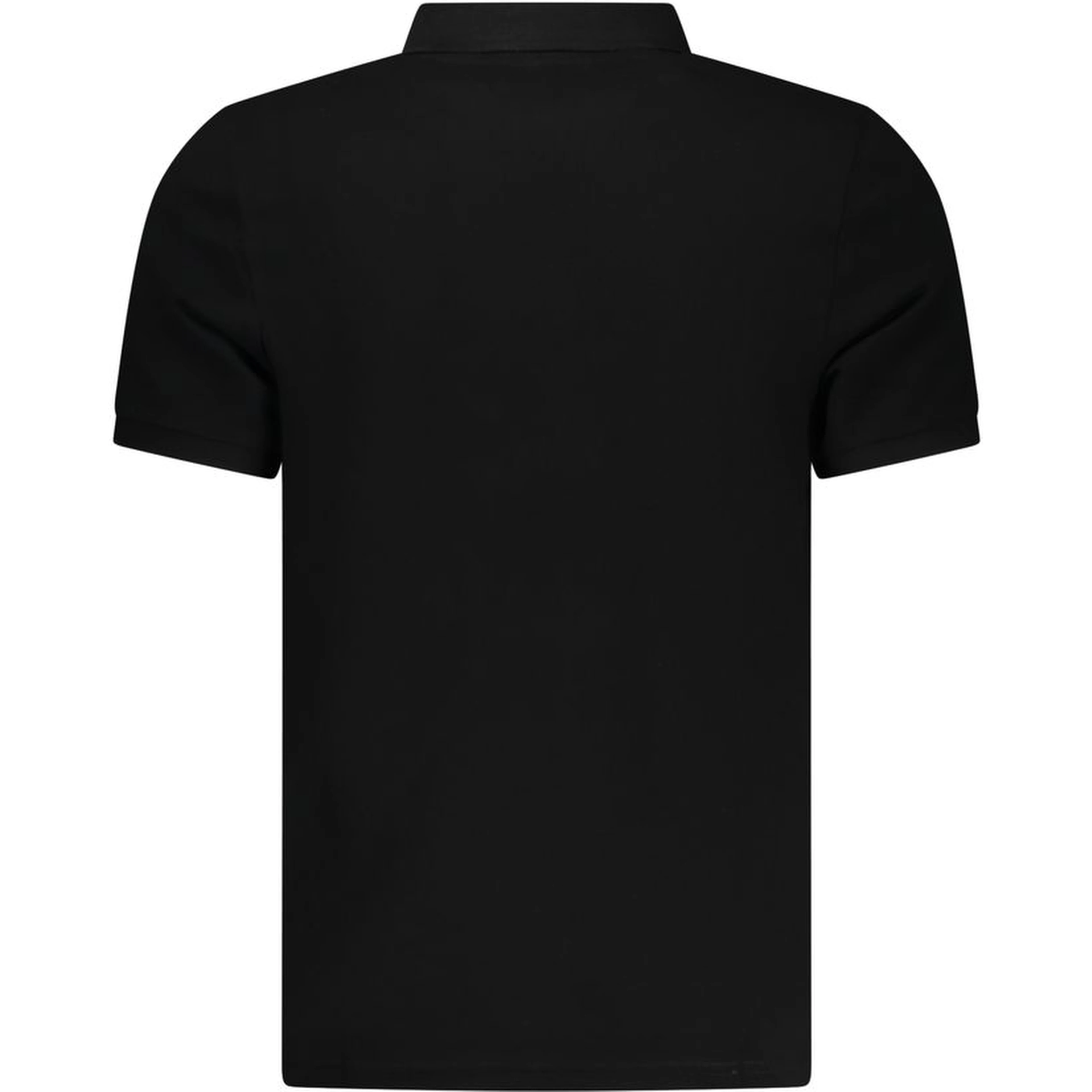 Black Cotton Mens Polo Shirt