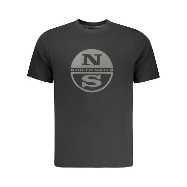 Black Cotton Men T-Shirt