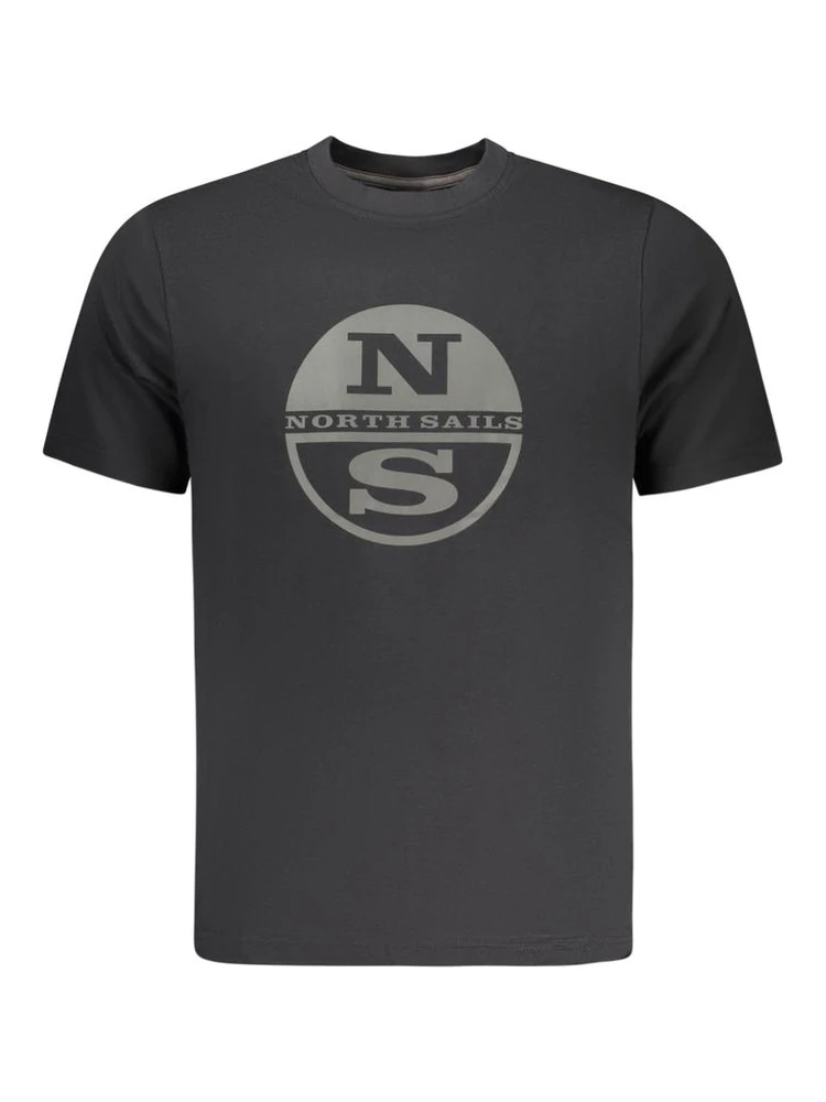 Black Cotton Men T-Shirt