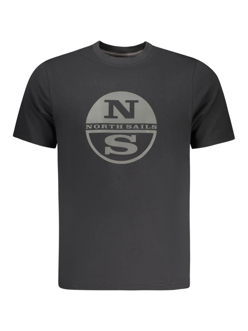 Black Cotton Men T-Shirt