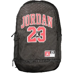 Black Polyester Men's Backpack