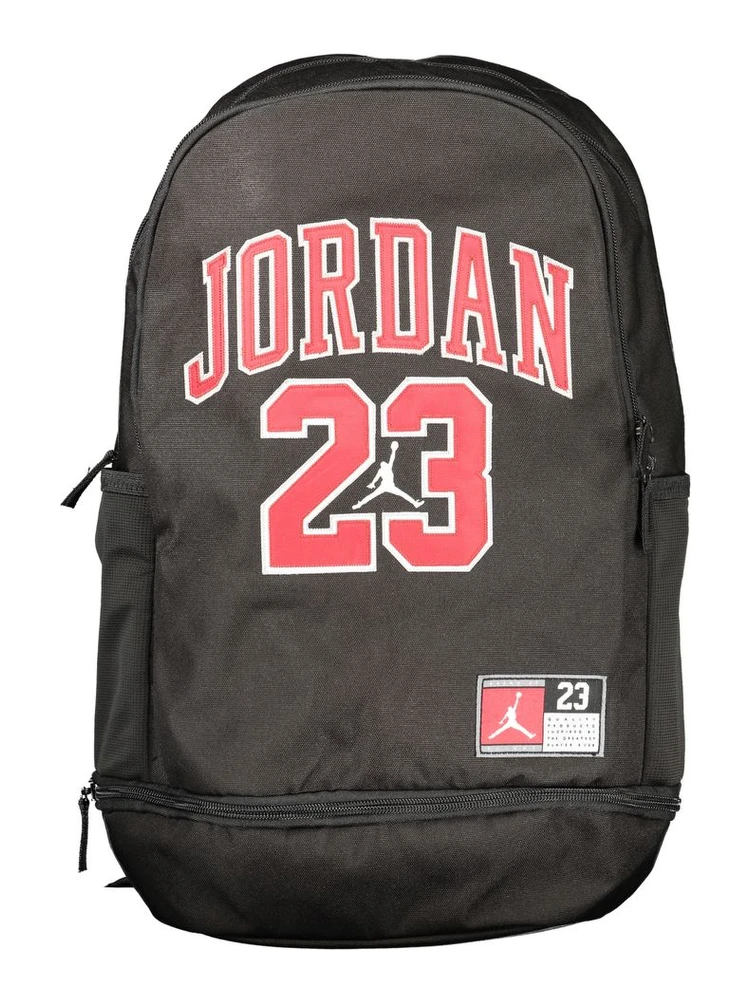 Black Polyester Men's Backpack