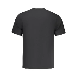 Black Cotton Men T-Shirt