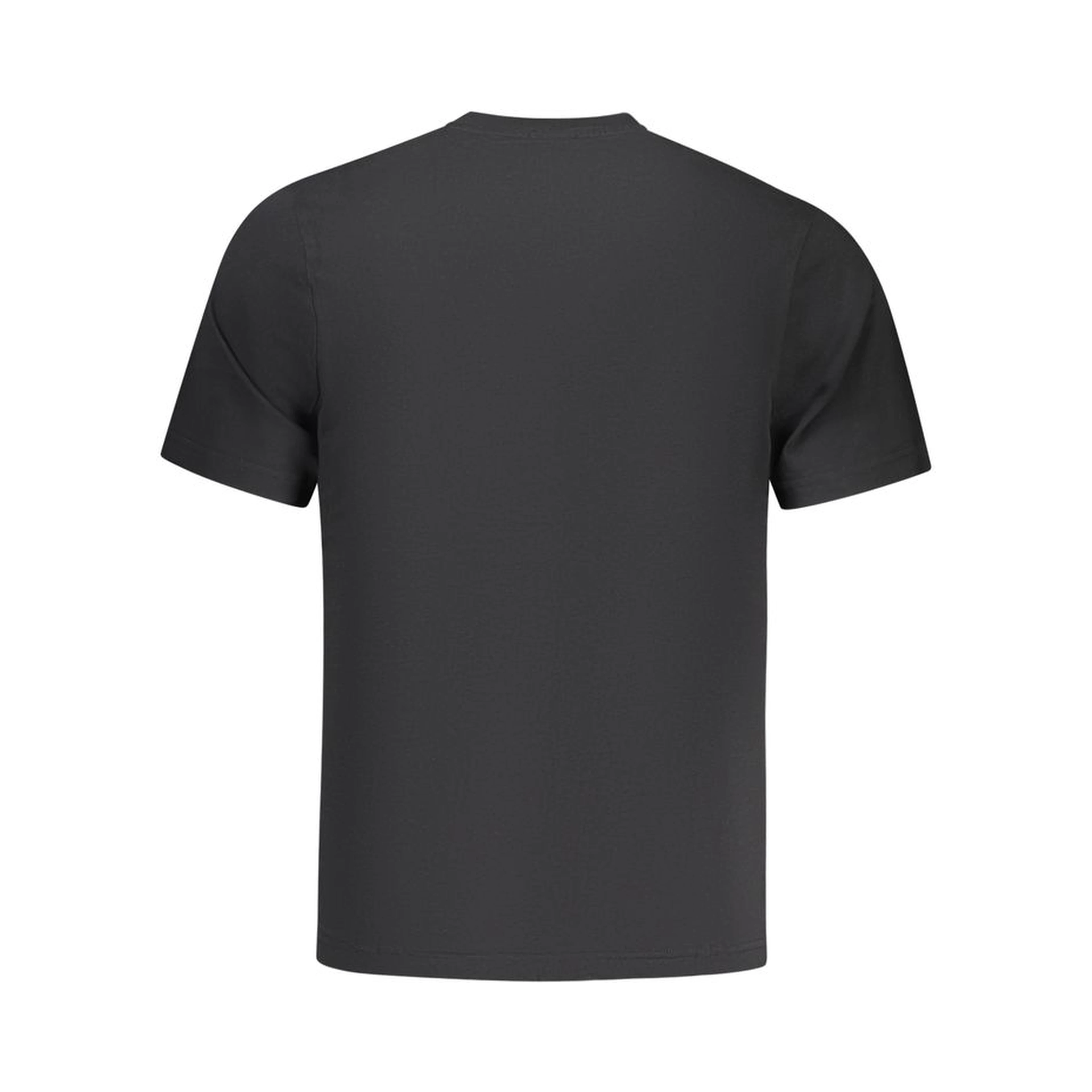 Black Cotton Men T-Shirt