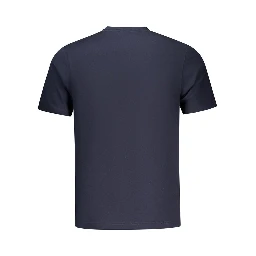 Blue Cotton Men T-Shirt