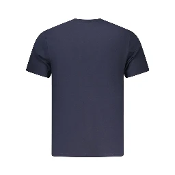 Blue Cotton Men's T-Shirt
