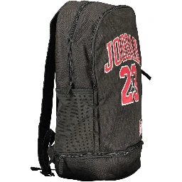 Black Polyester Men's Backpack