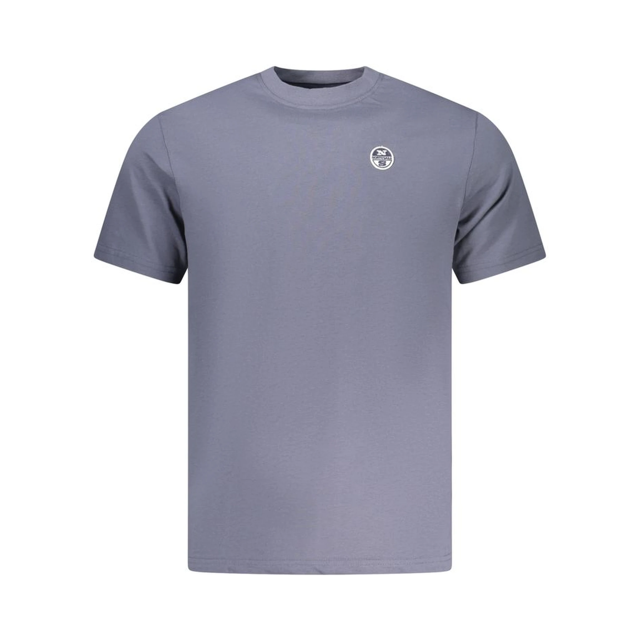Blue Cotton Men's T-Shirt