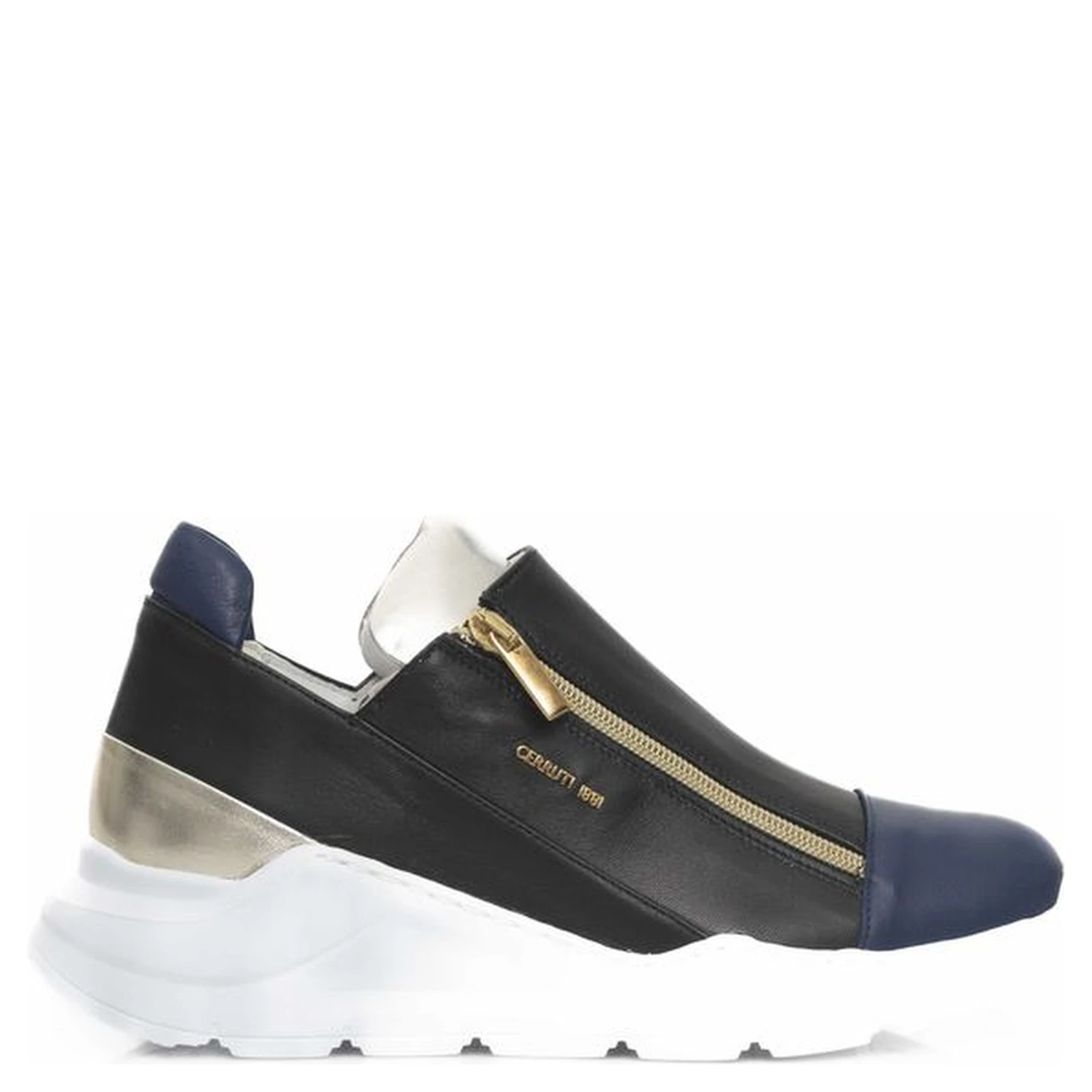 Black Goatskin Women Sneaker
