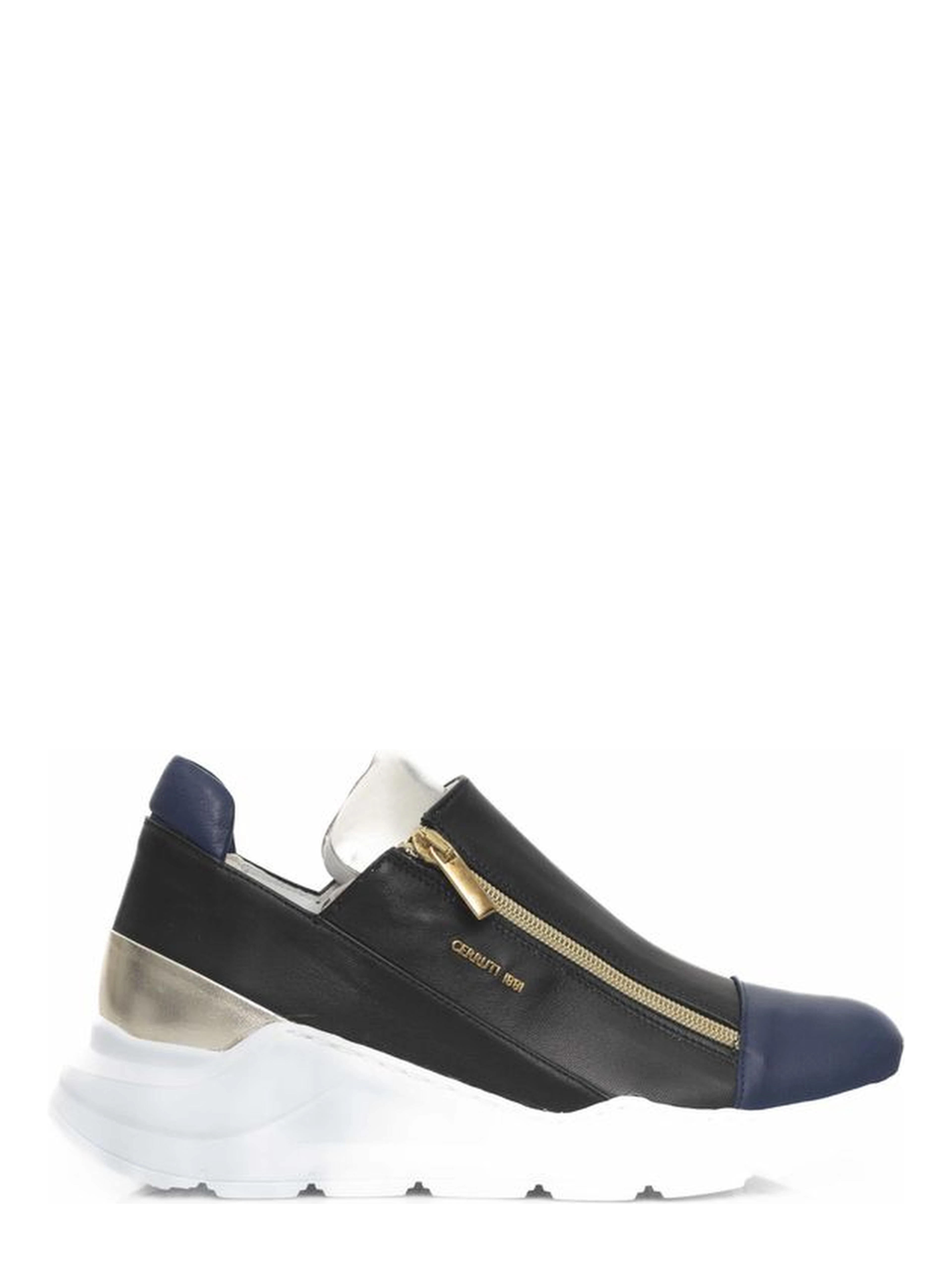 Black Goatskin Women Sneaker