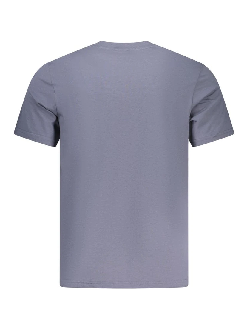 Blue Cotton Men's T-Shirt