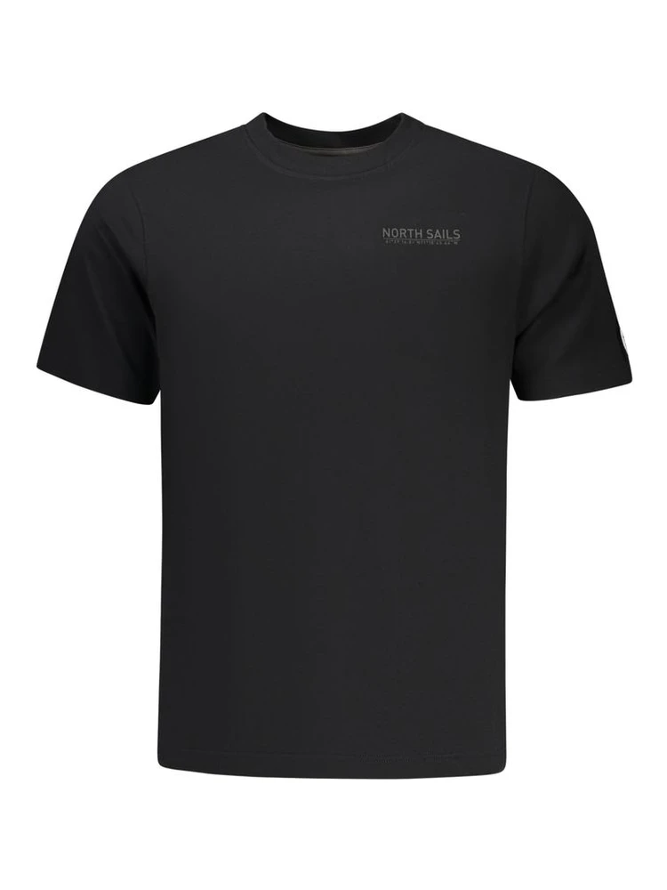 Black Cotton Men T-Shirt