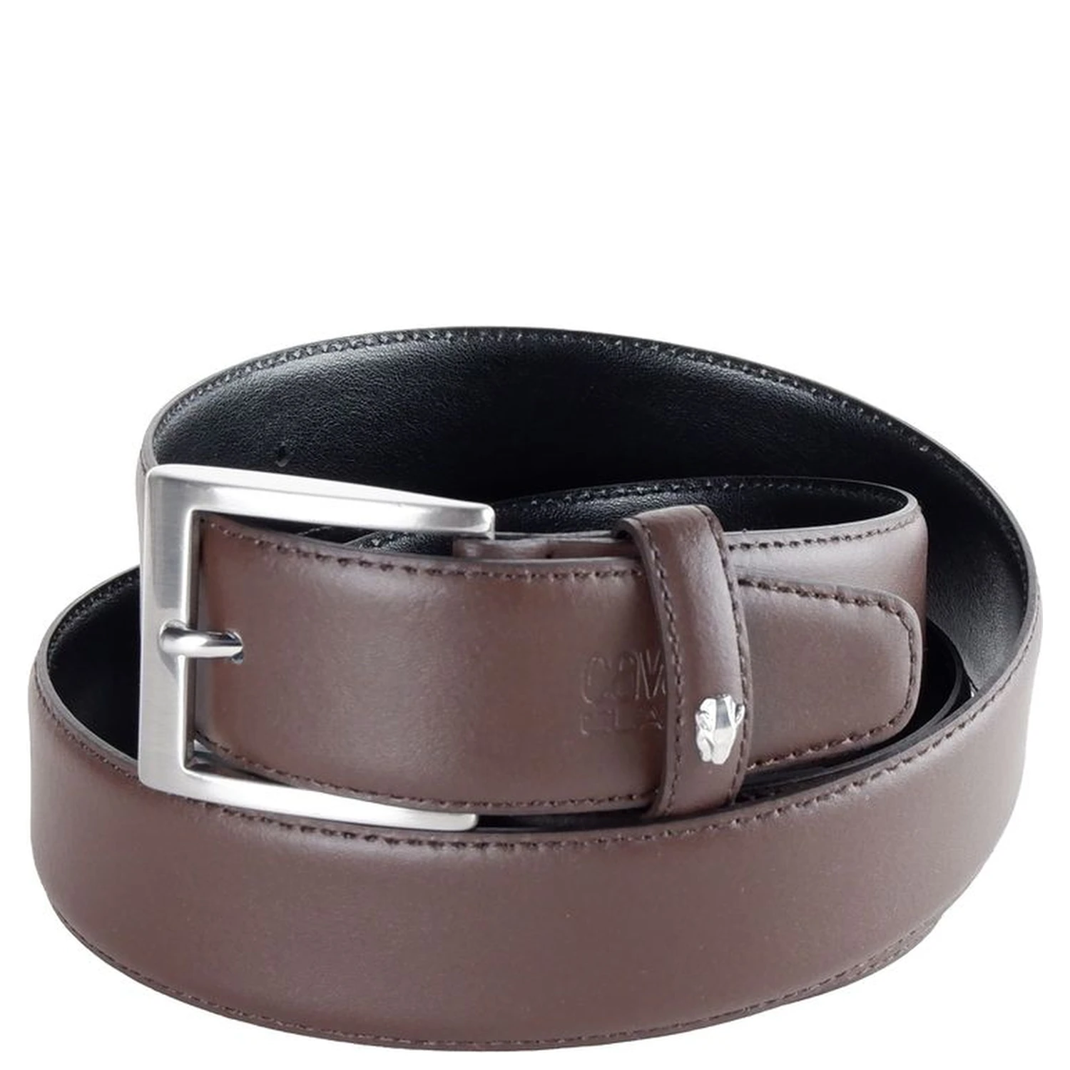 Brown Leather Calfskin Belt