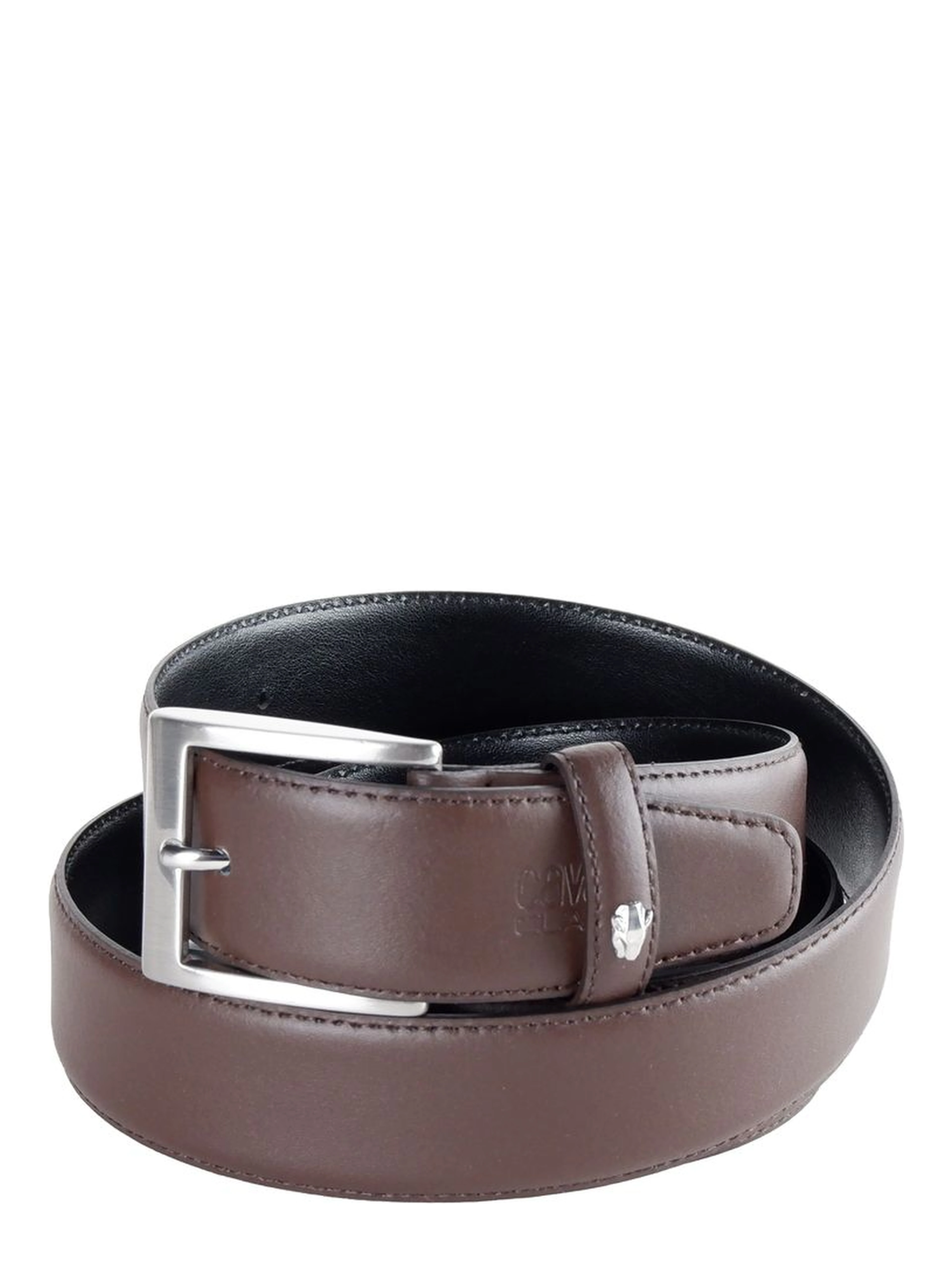 Brown Leather Calfskin Belt