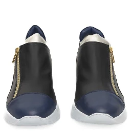 Black Goatskin Women Sneaker
