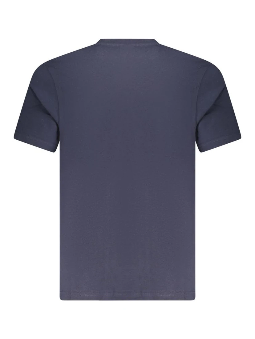 Blue Cotton Men T-Shirt