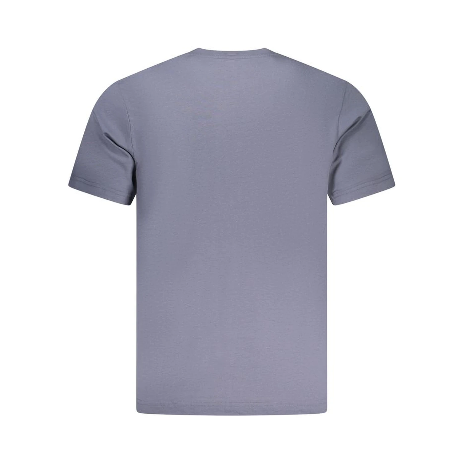 Blue Cotton Men T-Shirt