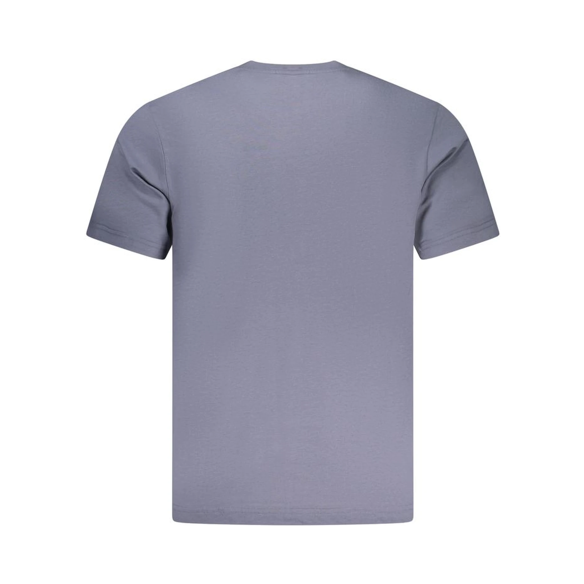 Blue Cotton Men T-Shirt