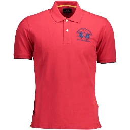 Red Cotton Polo T-Shirt