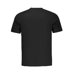 Black Cotton Men T-Shirt
