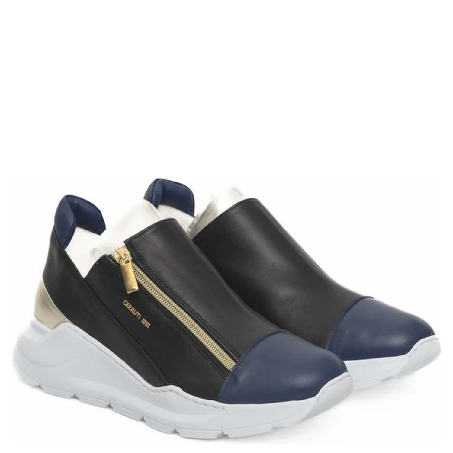 Black Goatskin Women Sneaker