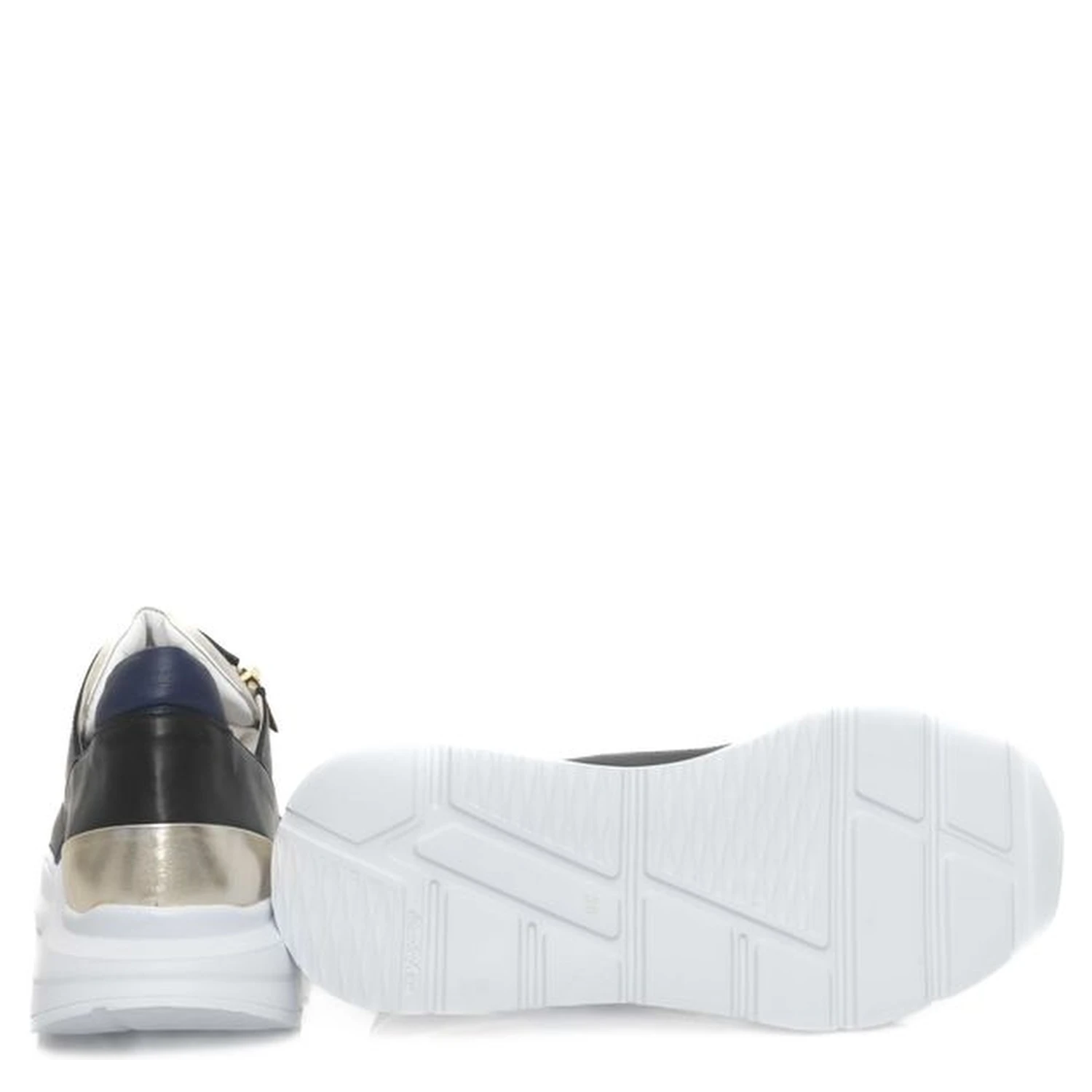 Black Goatskin Women Sneaker