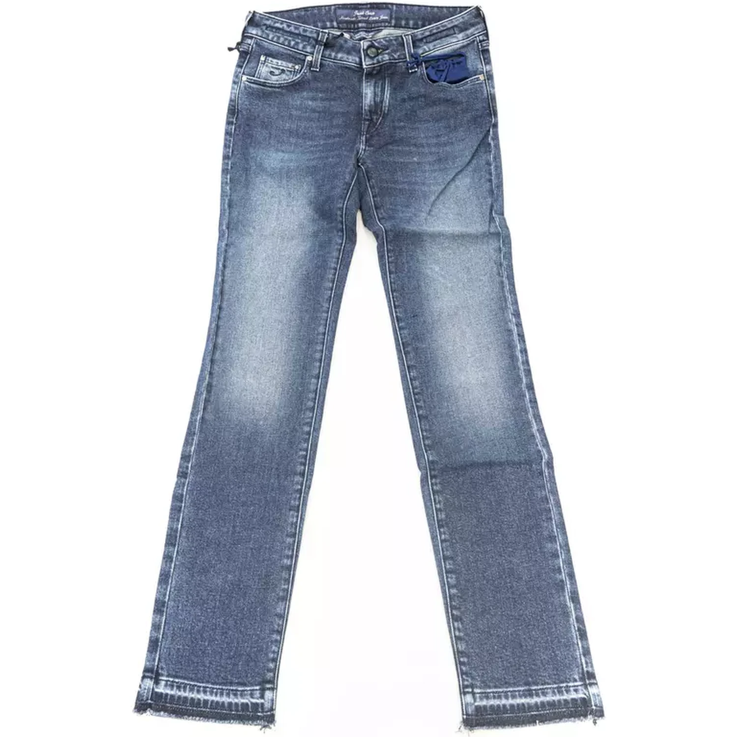 Blue Cotton Women Jeans