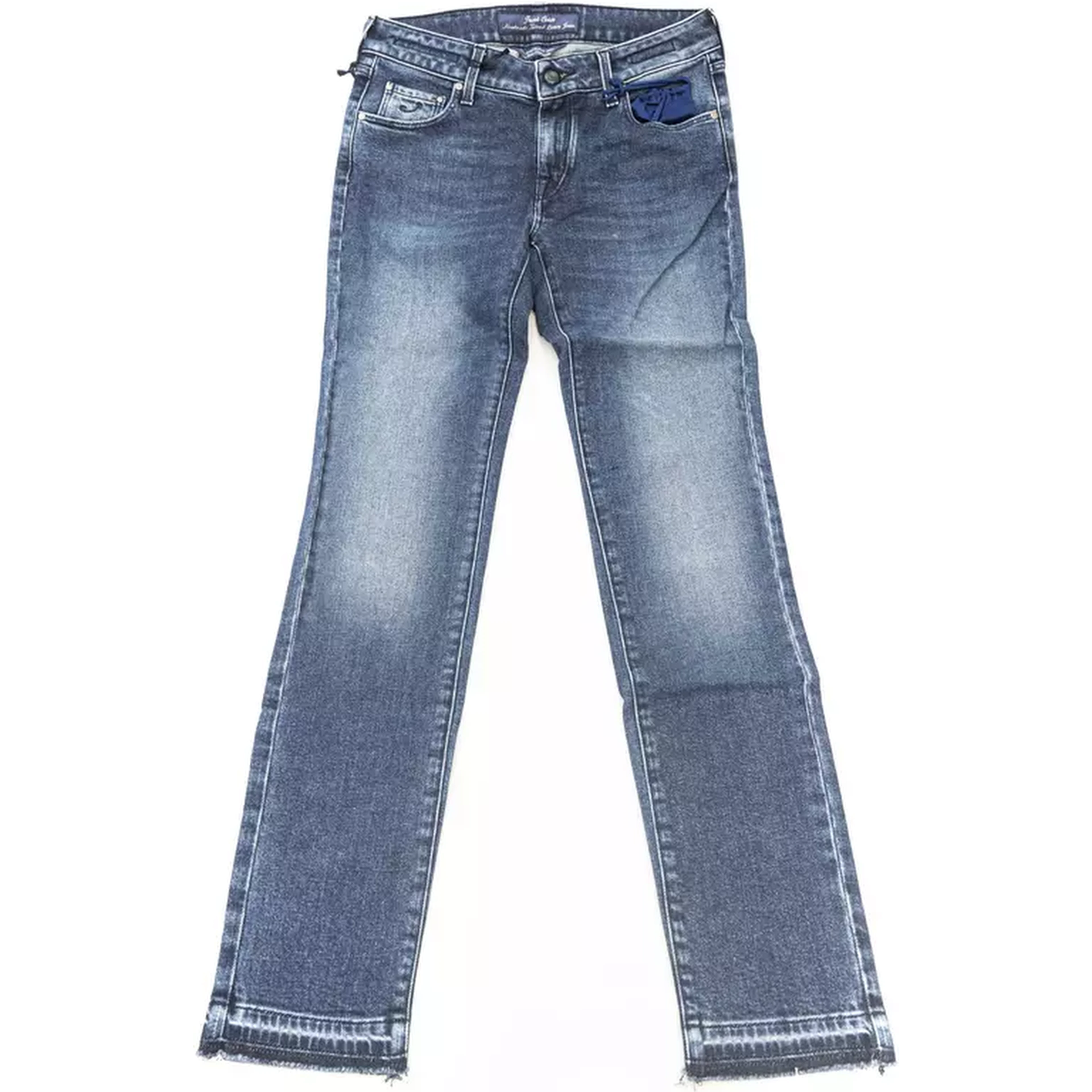 Blue Cotton Women Jeans